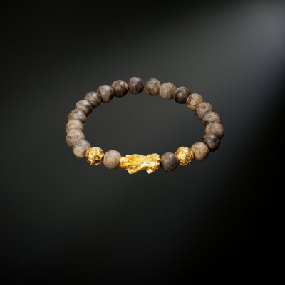 Vòng 8mm phối 24k
